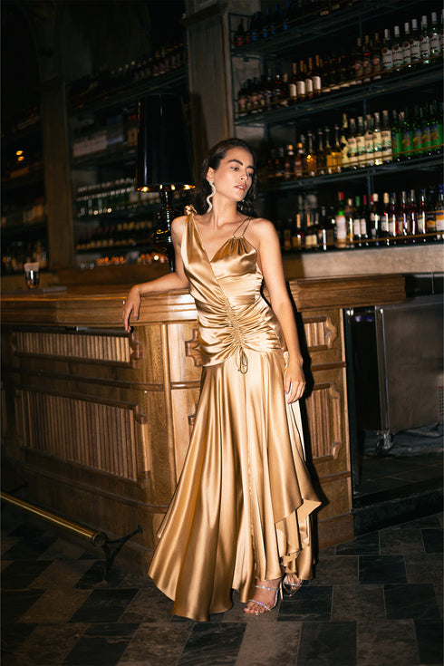 Vestido Marea Lux Dorado