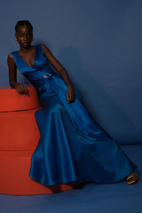 Vestido Sonata Azul Royal