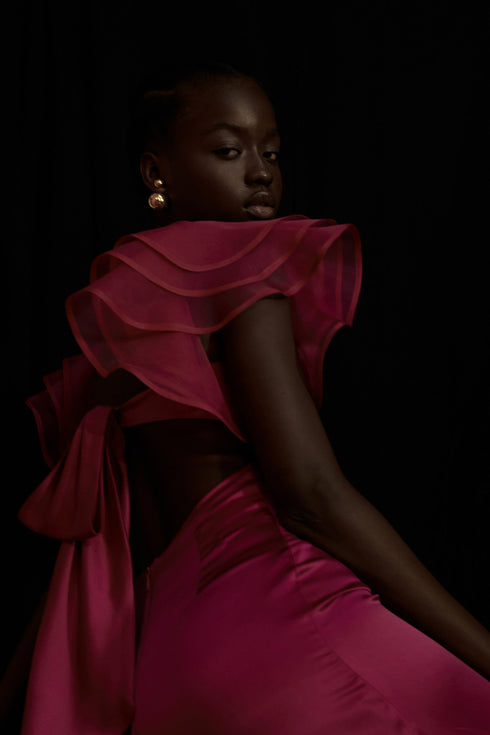 Vestido Amar Hibiscus Fucsia