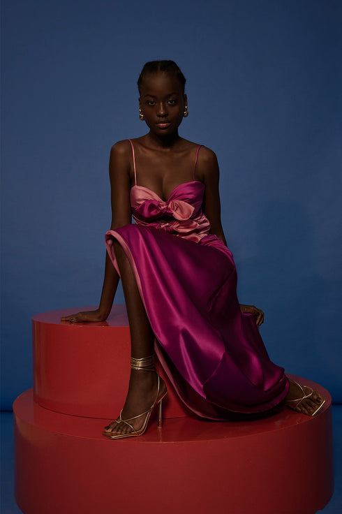 Falda Blooming Hibiscus Fucsia