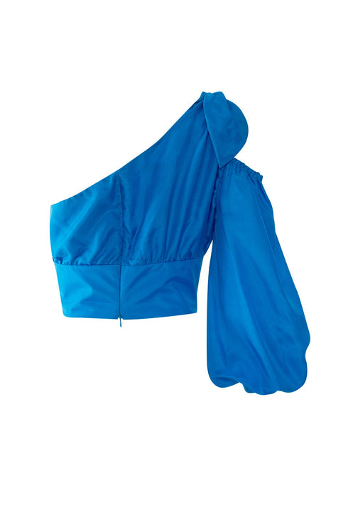 Valentina Top Azul turquesa