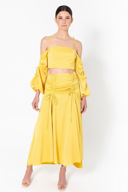 Falda Valeria Amarillo Polen