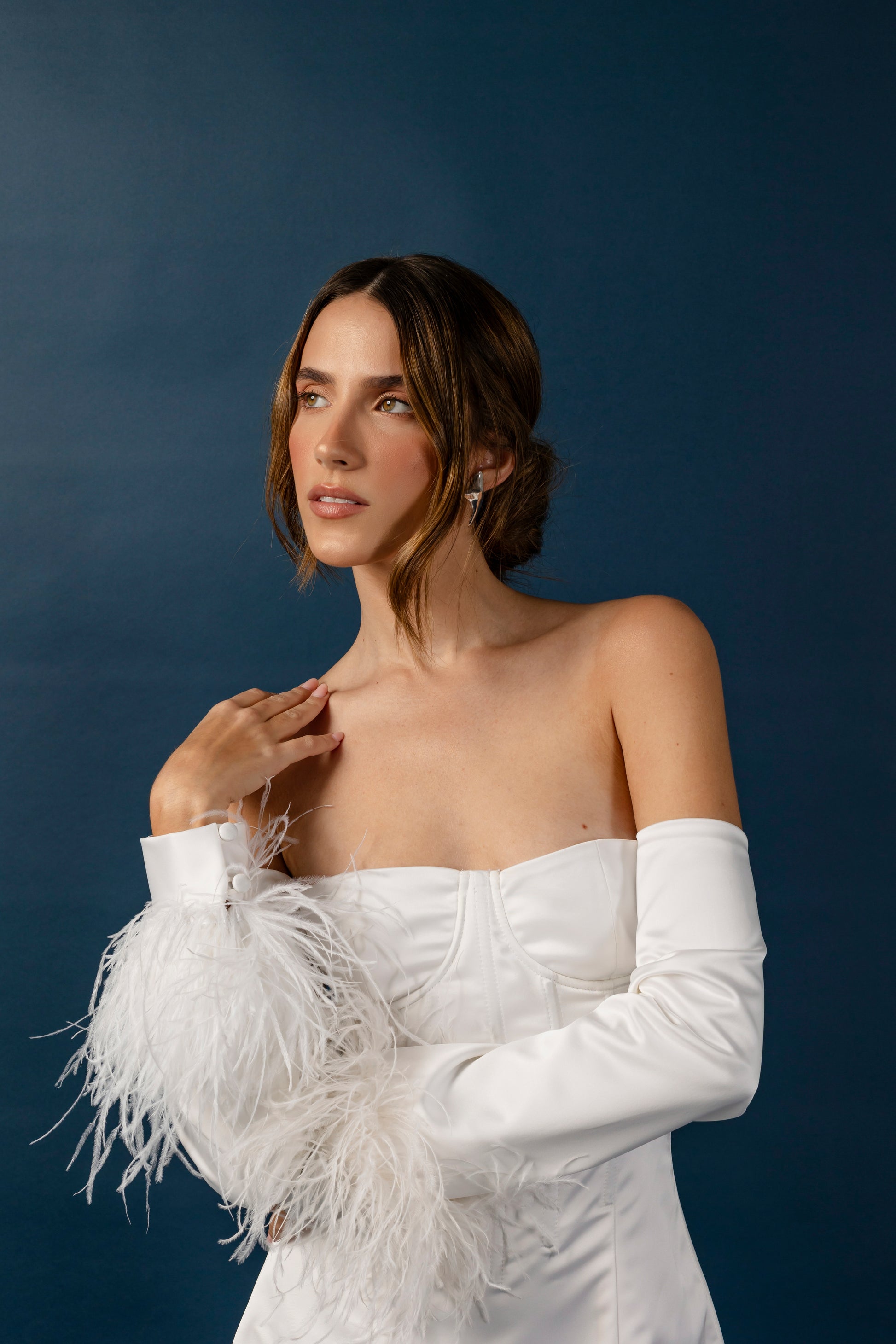 Anniversary Mini Dress Blanco