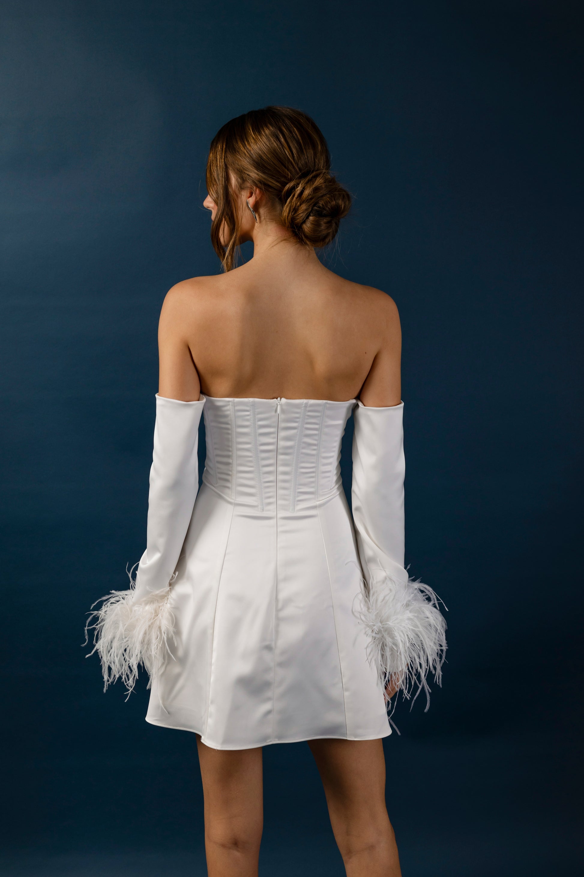 Anniversary Mini Dress Blanco