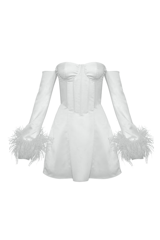 Anniversary Mini Dress Blanco