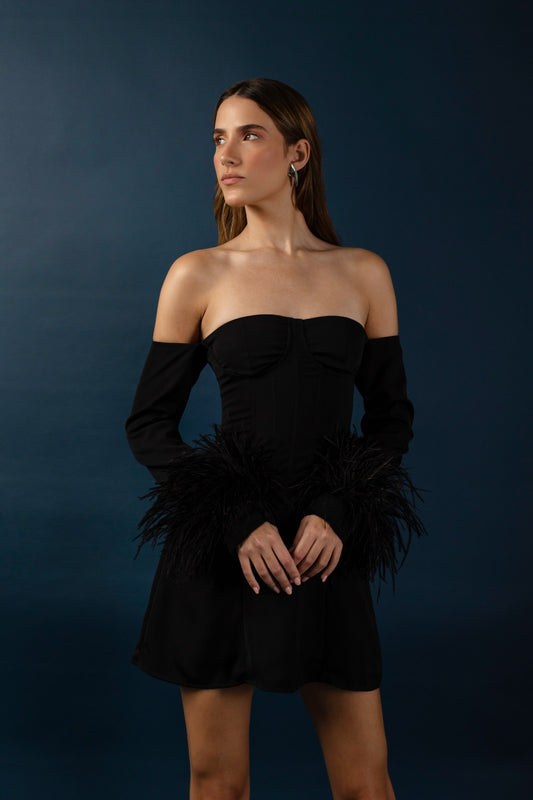 Anniversary Mini Vestido Negro